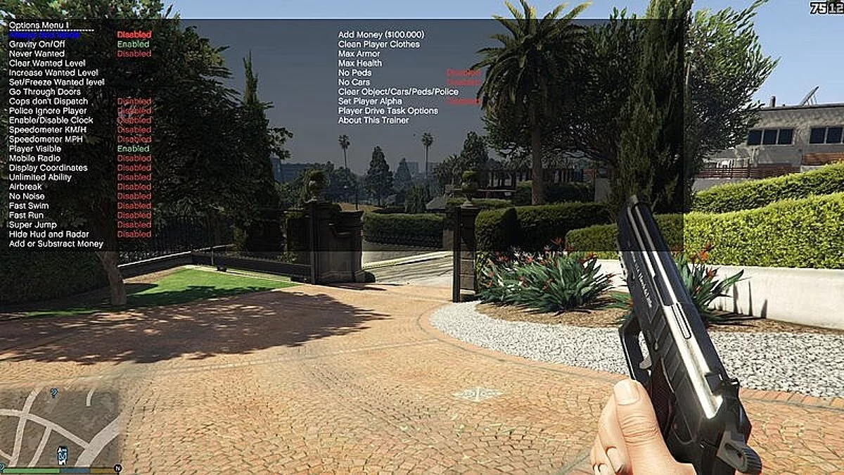 Grand Theft Auto 5 (GTA V): Чит-Мод / Cheat-Mode (Simple Trainer 2.6)