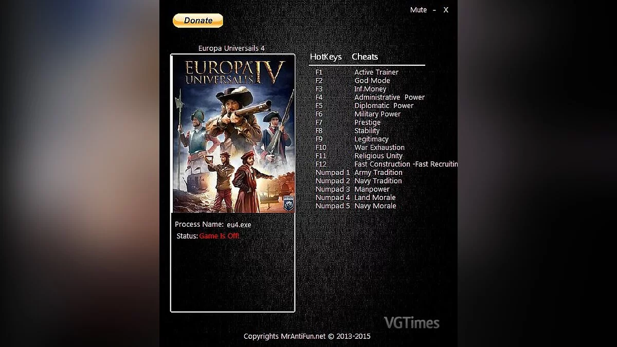 Трейнер / Trainer (+16) [1.14.0.0 FB1C] [MrAntiFun]