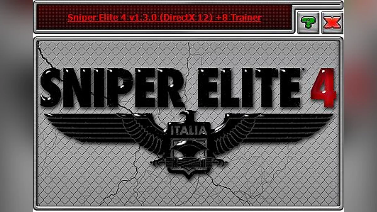 Sniper Elite 4: Трейнер / Trainer (+8) [1.3.0 - 11,12Directx] [iNvIcTUs oRCuS / HOG]