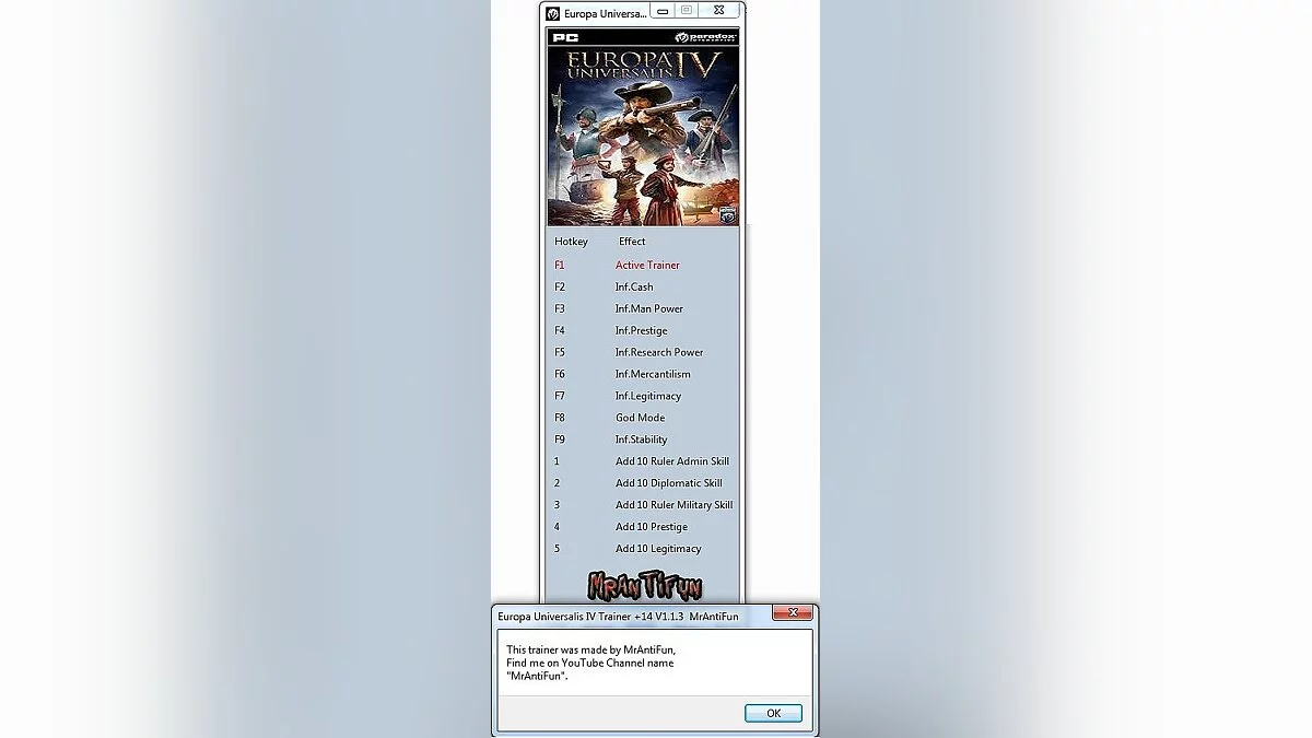 Трейнер / Trainer (+14) [1.1.3] [MrAntiFun]