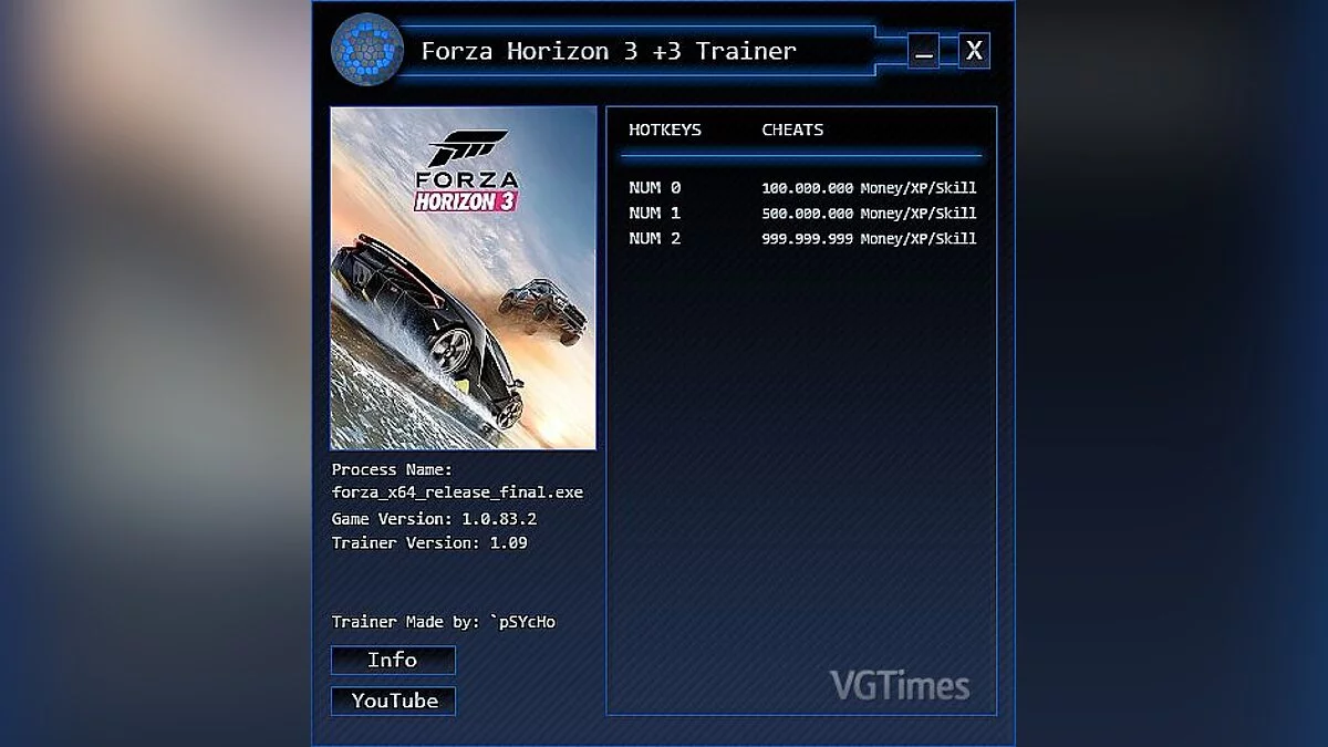 Трейнер / Trainer (+3) [Money / XP / Skill Trainer] [1.09] ['pSYcHo]