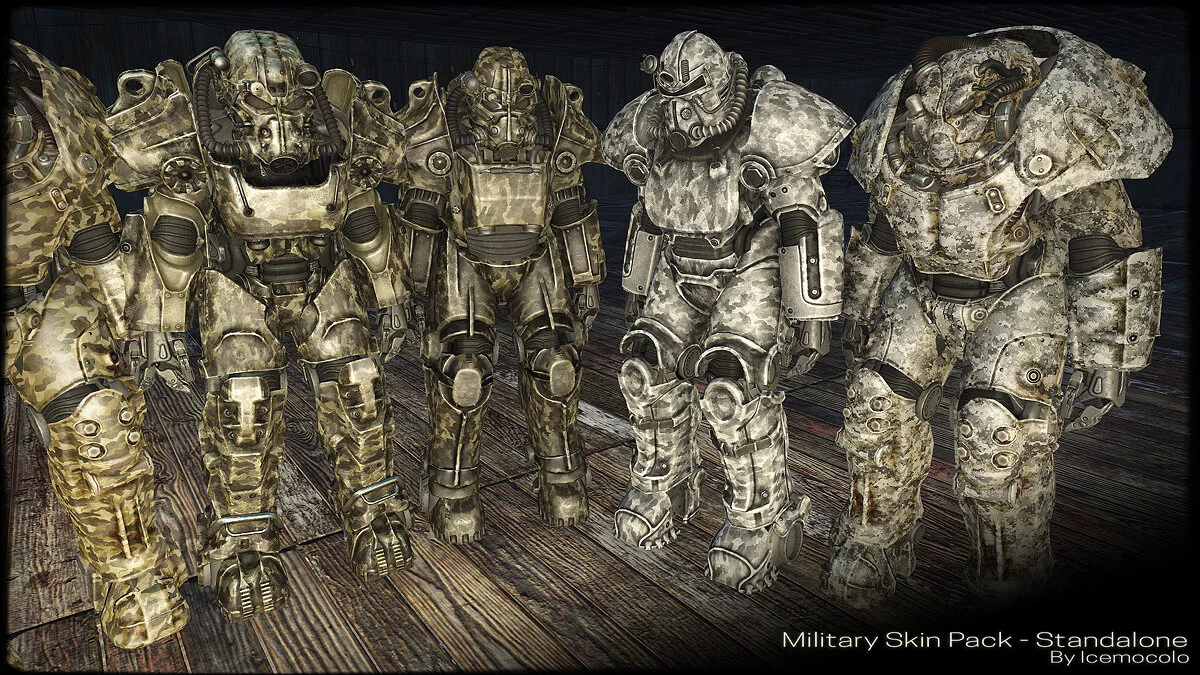 Камуфляжная раскраска для силовой брони (Military Power Armor Skin Pack) [1.0]