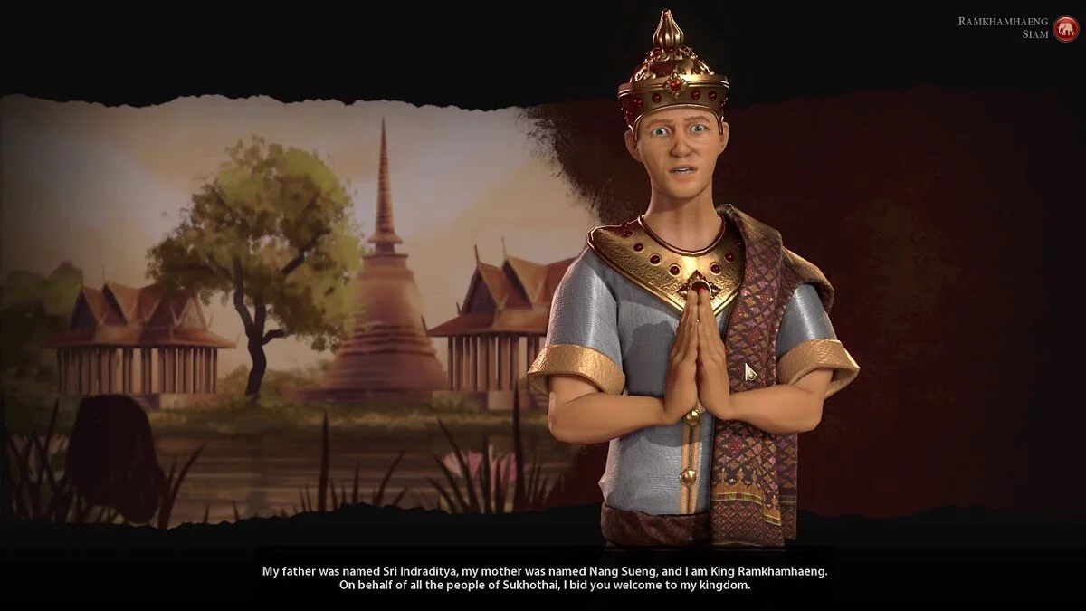 Sid Meier's Civilization 6 — Новая цивилизация Сиам и лидер - Рамакхамхаенга [1.0]