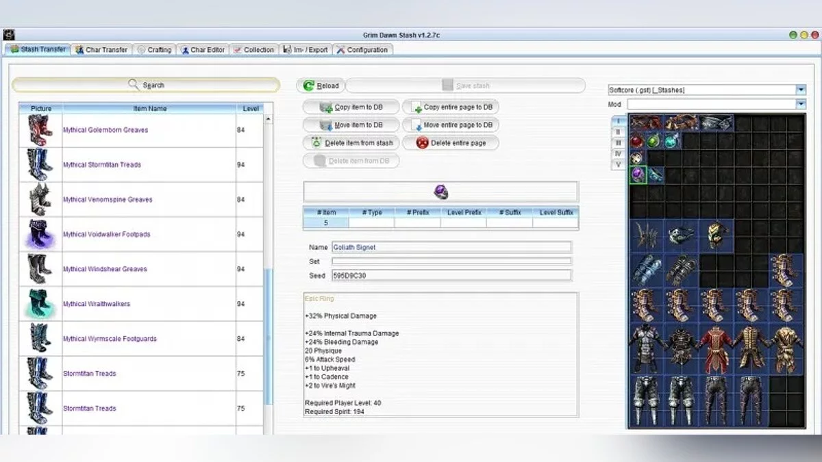 Редактор сохранений (GD Stash) [2.1.6.0]