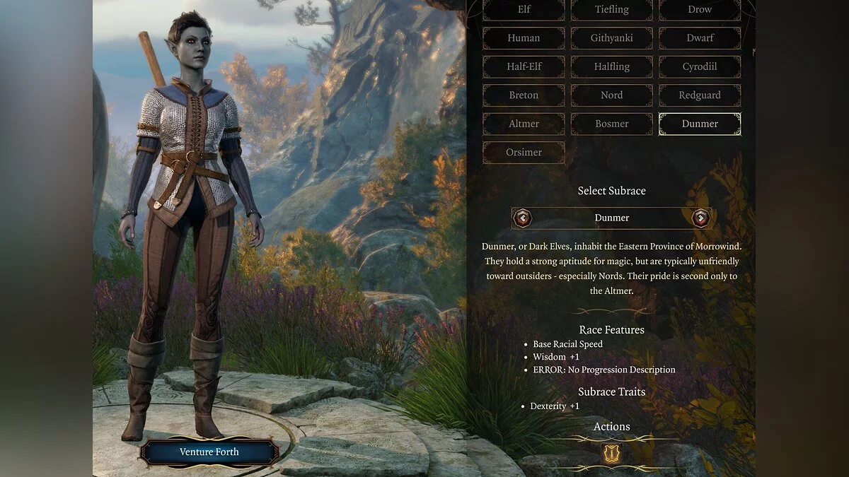 Baldur's Gate 3 — Расы из вселенной The Elder Scrolls