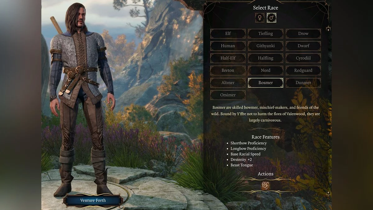 Baldur's Gate 3 — Расы из вселенной The Elder Scrolls