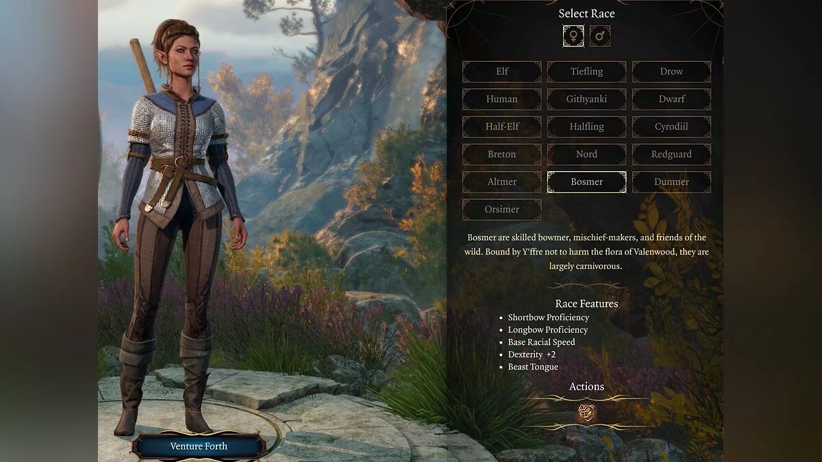 Baldur's Gate 3 — Расы из вселенной The Elder Scrolls
