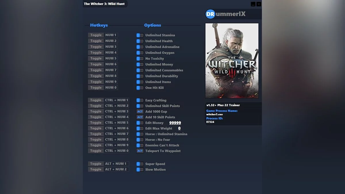 Трейнер (+22) [Game Version: v1.32+]