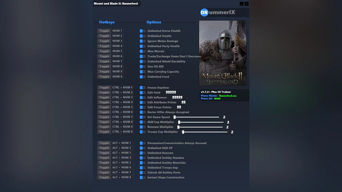 Трейнер (+28)[game version v1.7.2+]