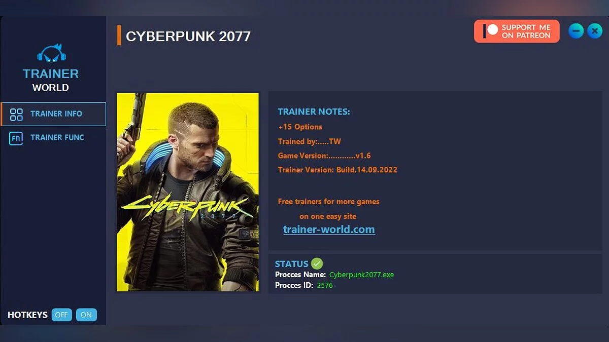 Трейнер (+15) [v1.6] 