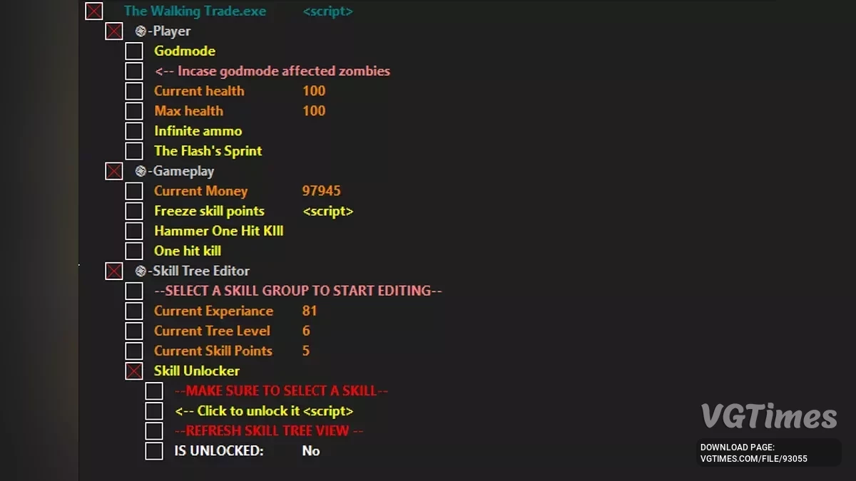 Таблица для Cheat Engine