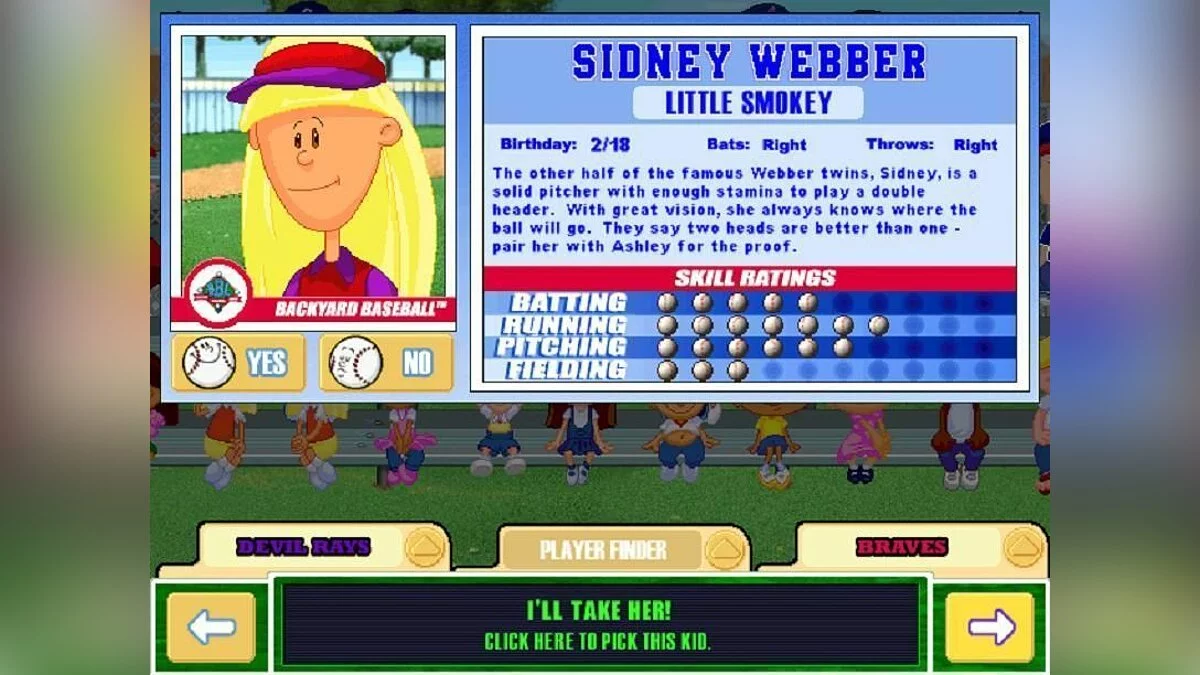 Скриншоты из Backyard Baseball 2003 / Картинка 18