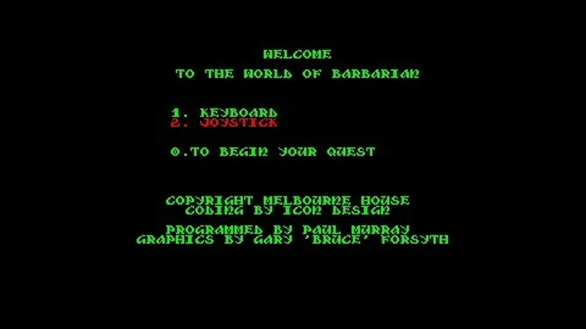 Скриншоты из Barbarian (1987) / Картинка 58