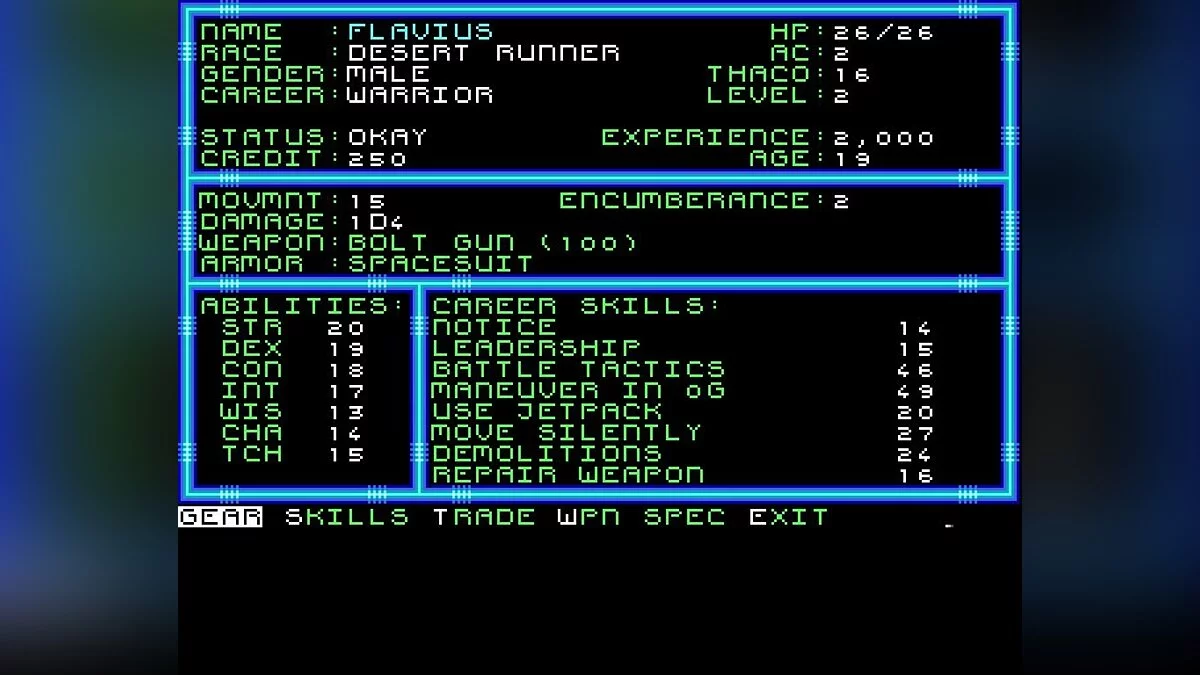 Скриншоты из Buck Rogers: Countdown to Doomsday (1990) / Картинка 18