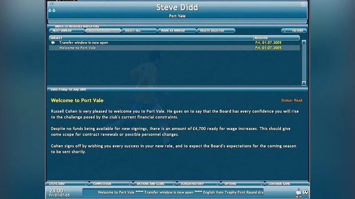 Скриншоты из Championship Manager 2006 (2006) / Картинка 13