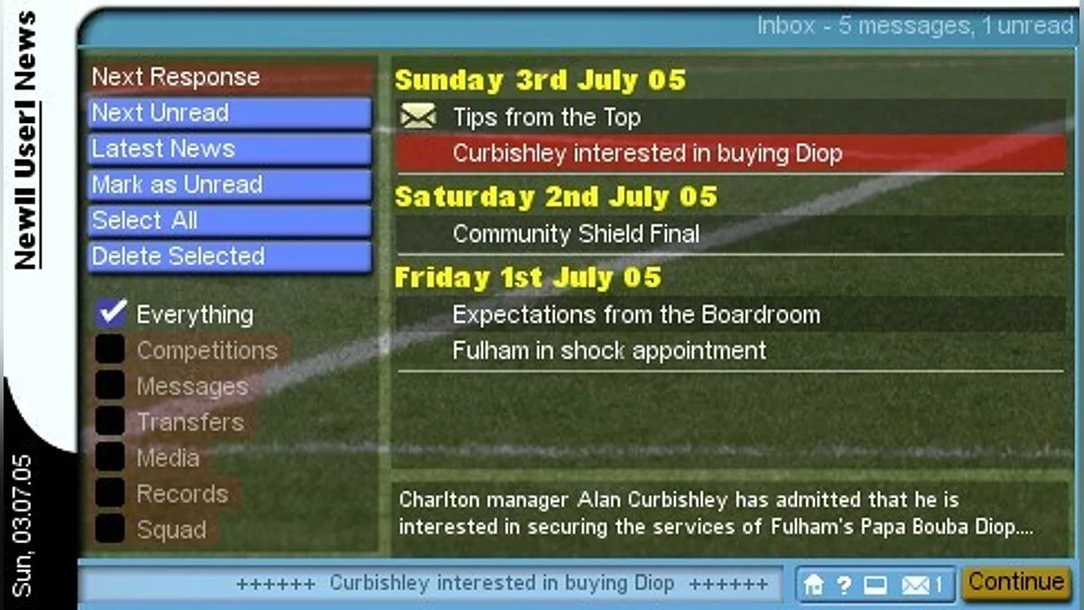 Скриншоты из Championship Manager 2006 (2006) / Картинка 17