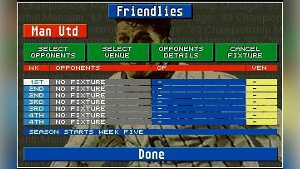 Скриншоты из Championship Manager 93/94 / Картинка 1