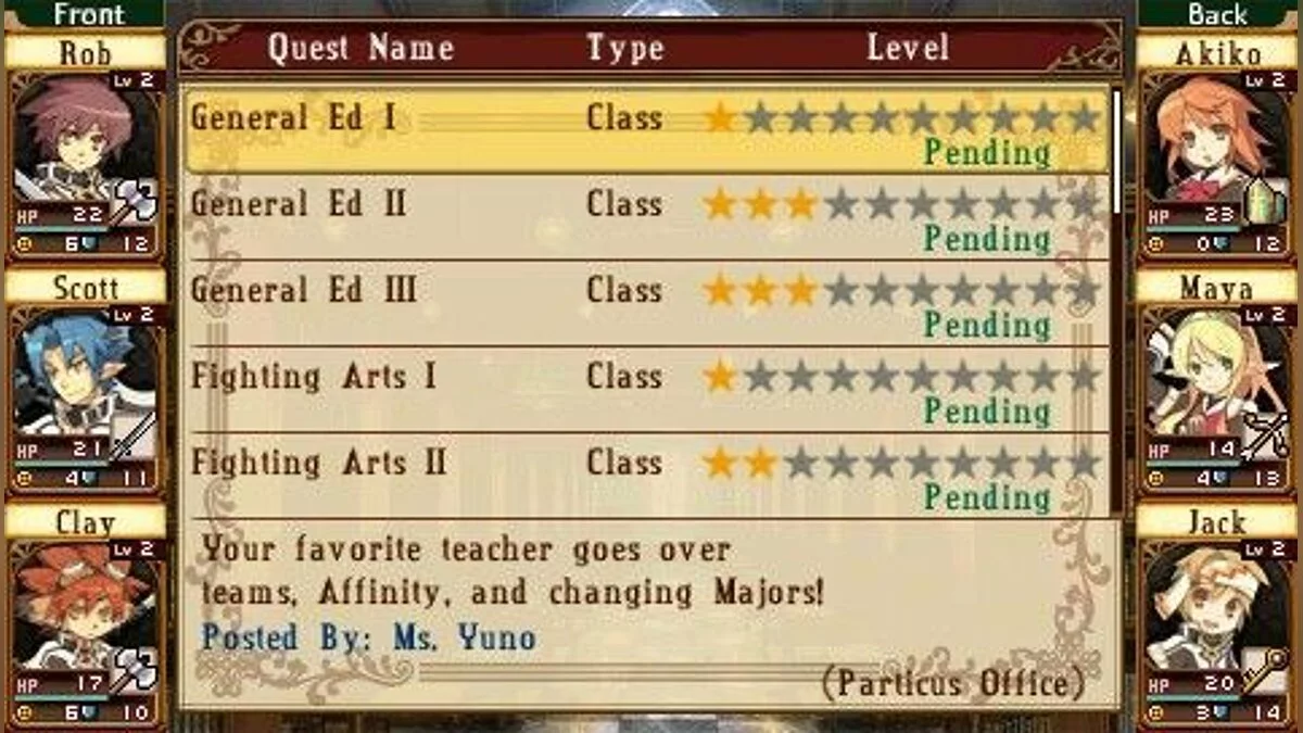 Скриншоты из Class of Heroes / Картинка 4