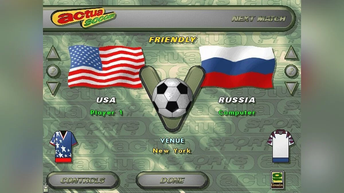 Скриншоты из VR Soccer '96 / Картинка 17