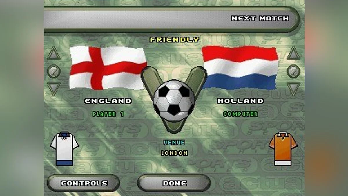 Скриншоты из VR Soccer '96 / Картинка 26