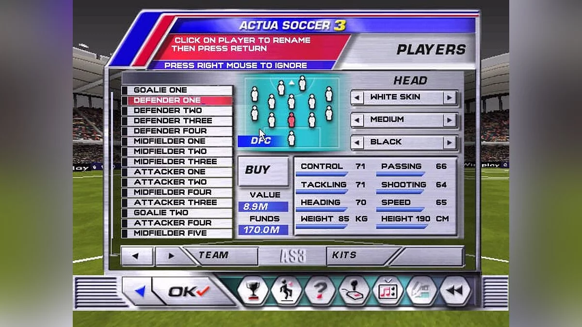Скриншоты из Actua Soccer 3 / Картинка 18