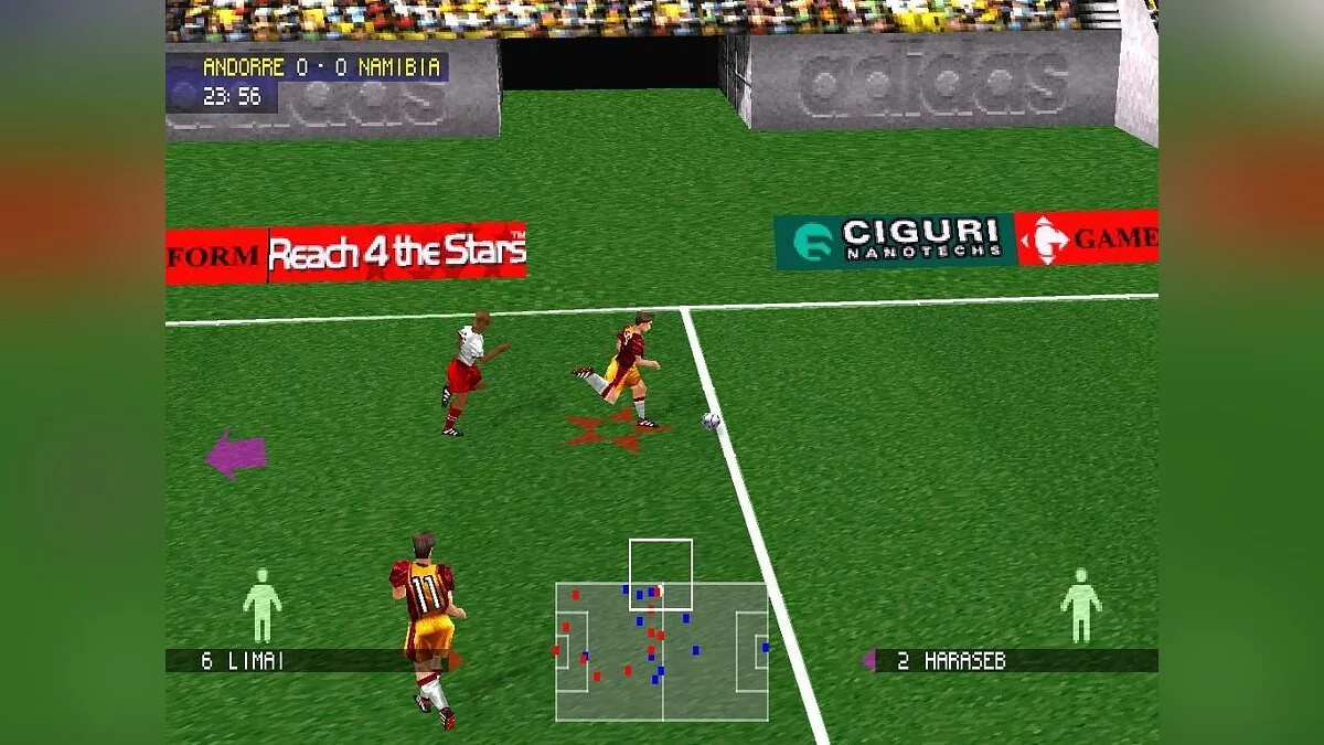 Скриншоты из adidas Power Soccer 98 / Картинка 13