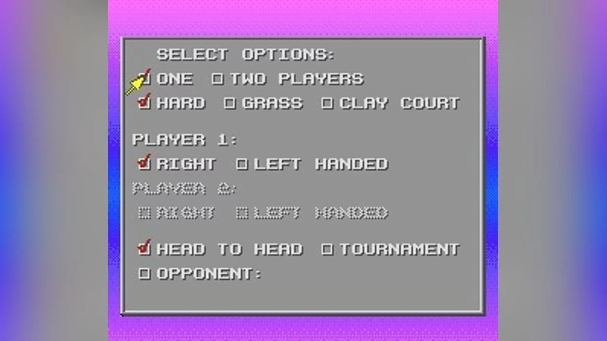 Скриншоты из David Crane's Amazing Tennis / Картинка 3