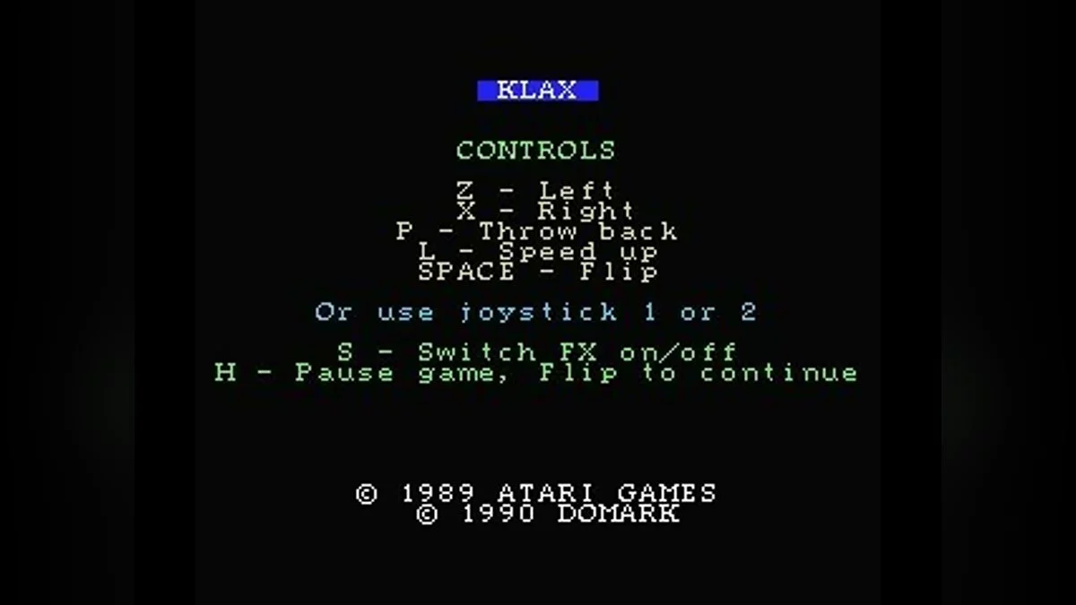 Скриншоты из Klax / Картинка 130
