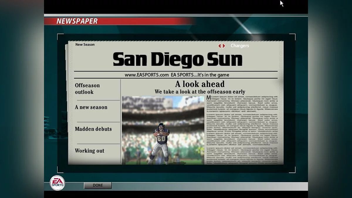 Скриншоты из Madden NFL 2005 / Картинка 37