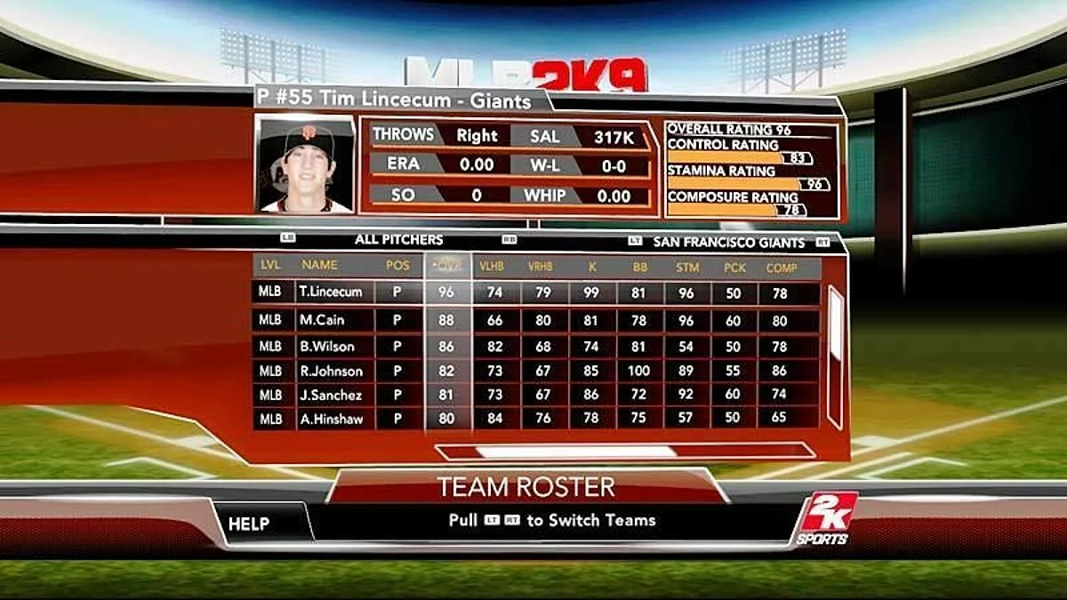 Скриншоты из Major League Baseball 2K9 / Картинка 3