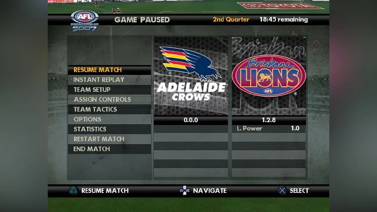Скриншоты из AFL Premiership 2007 / Картинка 19