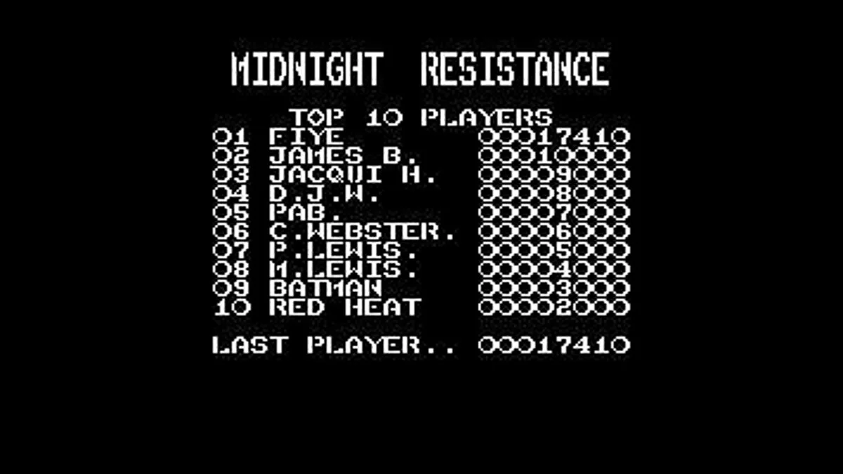 Скриншоты из Midnight Resistance / Картинка 17