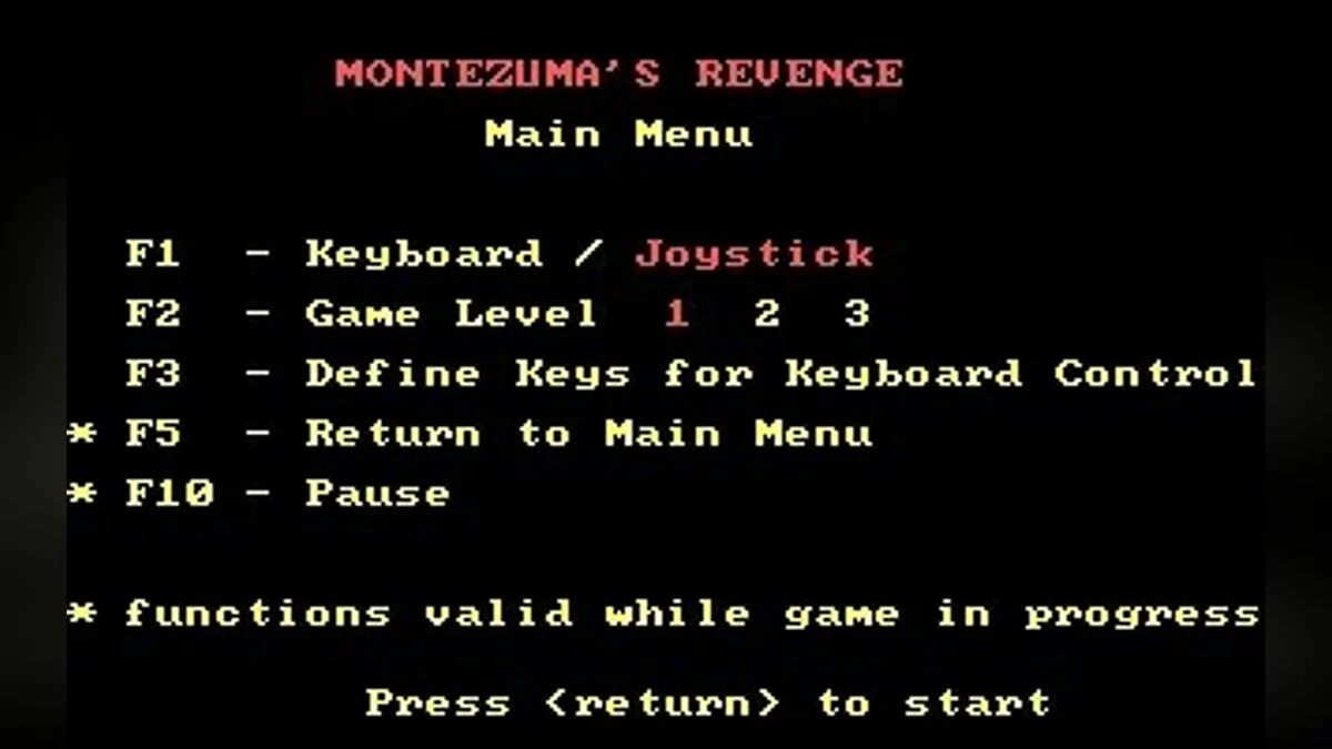 Скриншоты из Montezuma's Revenge / Картинка 65