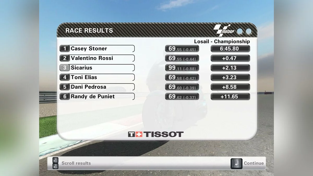 Скриншоты из MotoGP 07 / Картинка 102