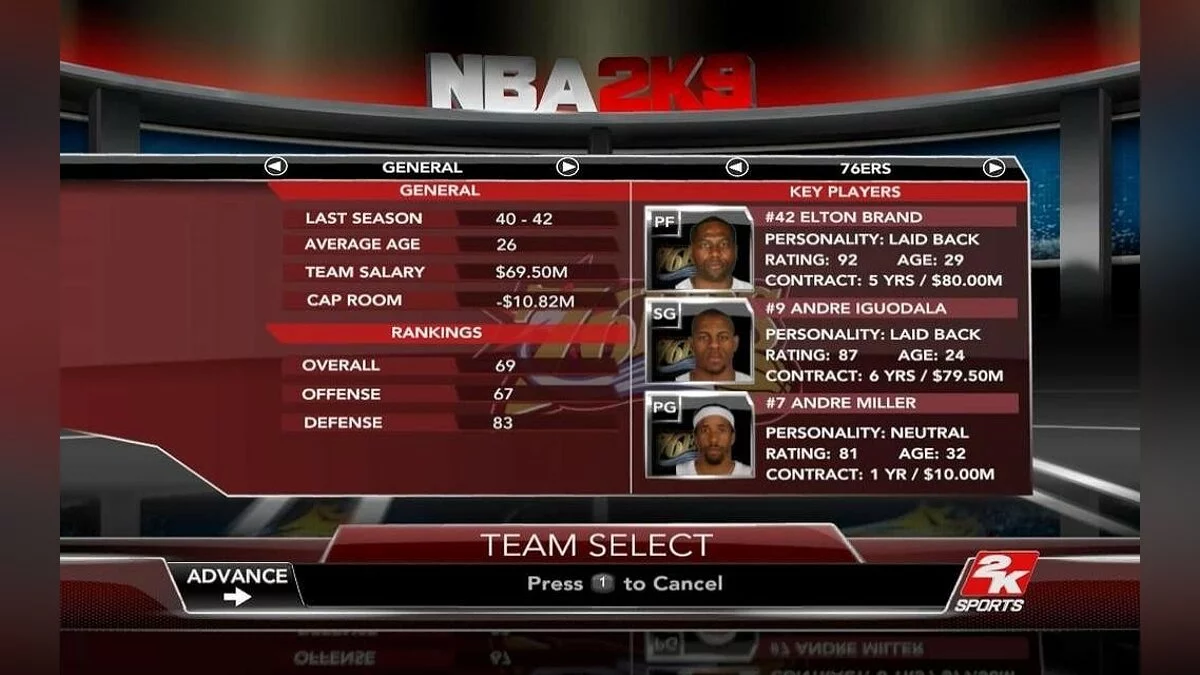 Скриншоты из NBA 2K9 / Картинка 91