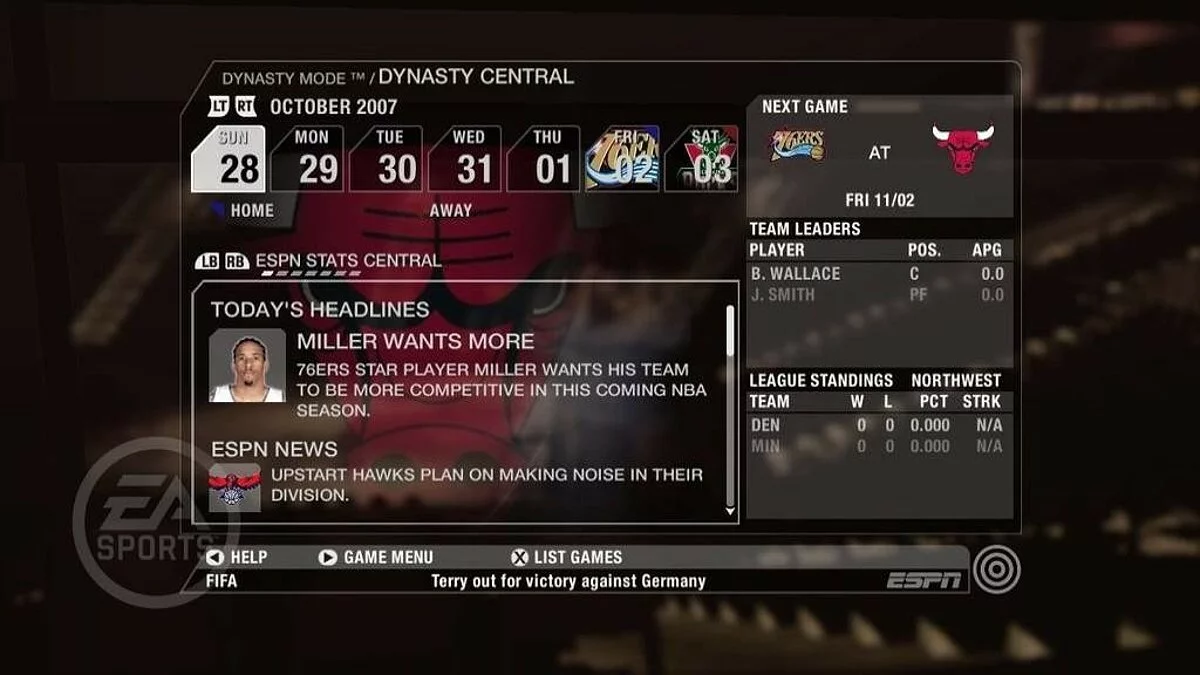 Скриншоты из NBA Live 08 / Картинка 32