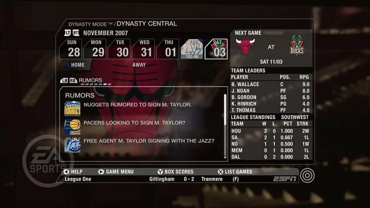 Скриншоты из NBA Live 08 / Картинка 43
