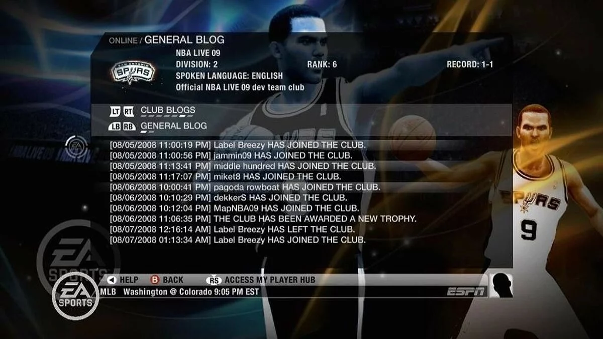 Скриншоты из NBA Live 09 (2008) / Картинка 44