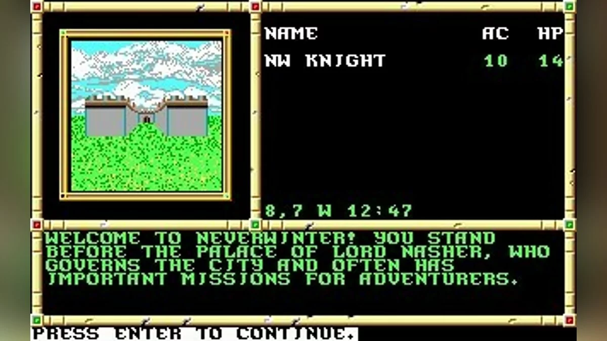 Скриншоты из Neverwinter Nights (1991) / Картинка 12