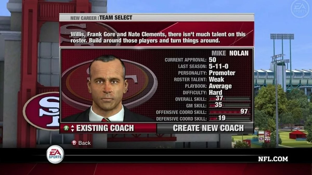 Скриншоты из NFL Head Coach 09 / Картинка 19