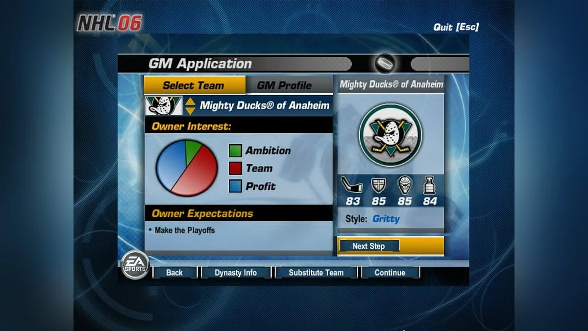 Скриншоты из NHL 06 / Картинка 34