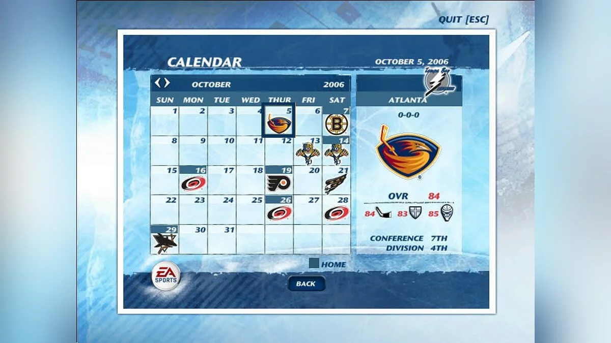 Скриншоты из NHL 07 / Картинка 21