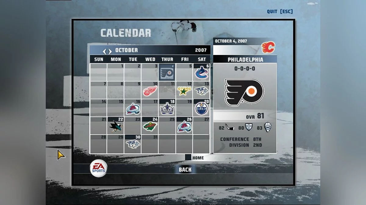 Скриншоты из NHL 08 / Картинка 101
