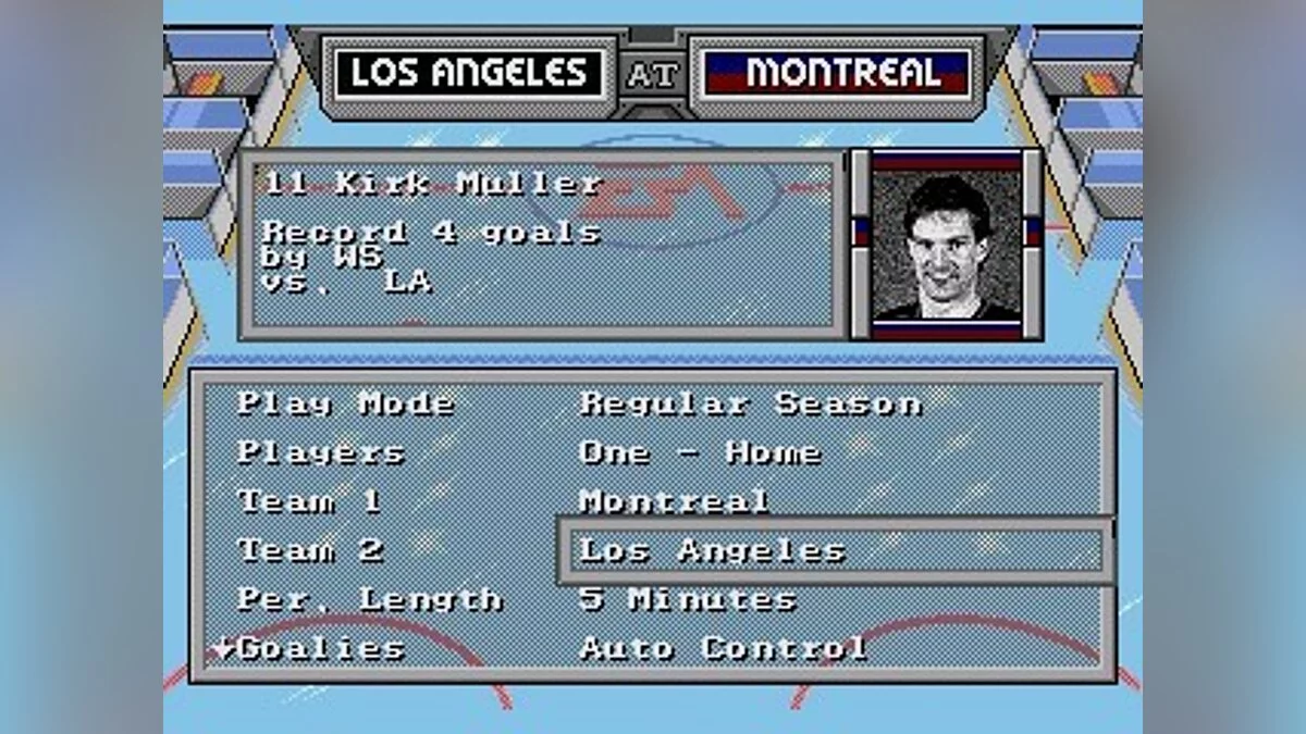 Скриншоты из NHL '94 / Картинка 23