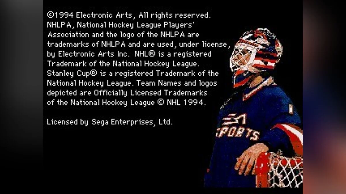 Скриншоты из NHL '94 / Картинка 22