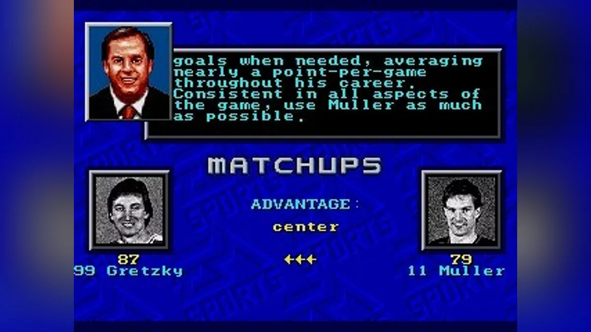 Скриншоты из NHL '94 / Картинка 24