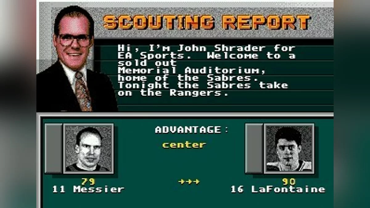 Скриншоты из NHL 95 / Картинка 58