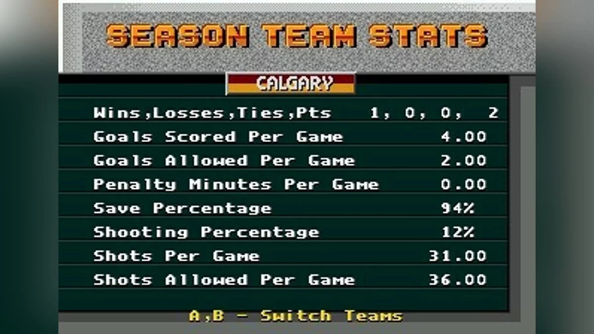 Скриншоты из NHL 95 / Картинка 66