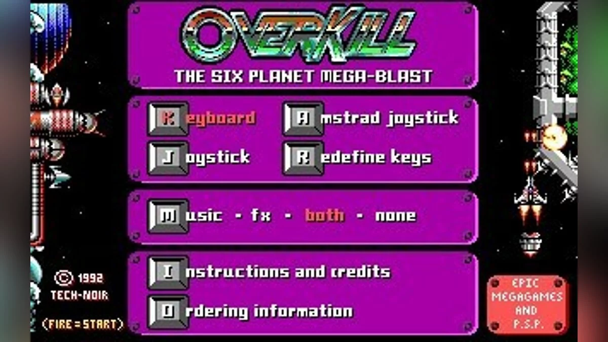 Скриншоты из OverKill (1992) / Картинка 6