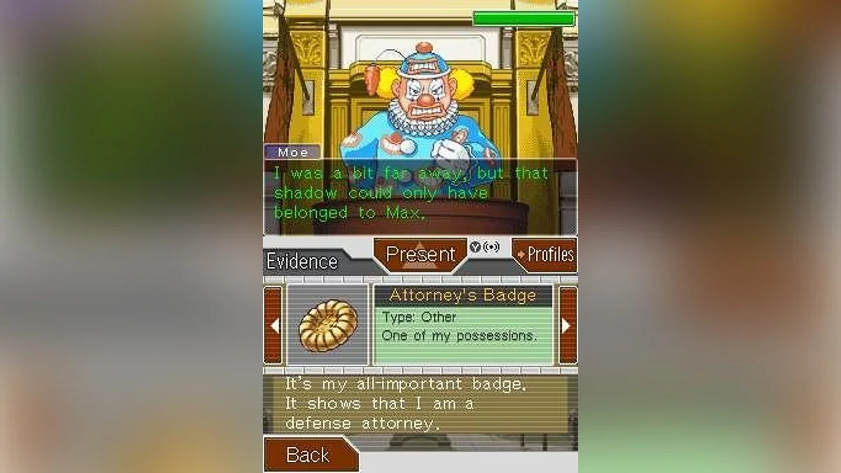 Скриншоты из Phoenix Wright: Ace Attorney - Justice for All / Картинка 95